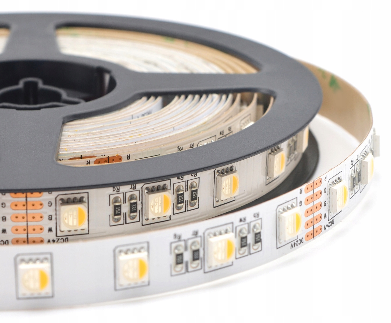 Taśma LED RGBW 4w1 rolka 10m RGB + CIEPŁY 4in1 24V Moc 144 W