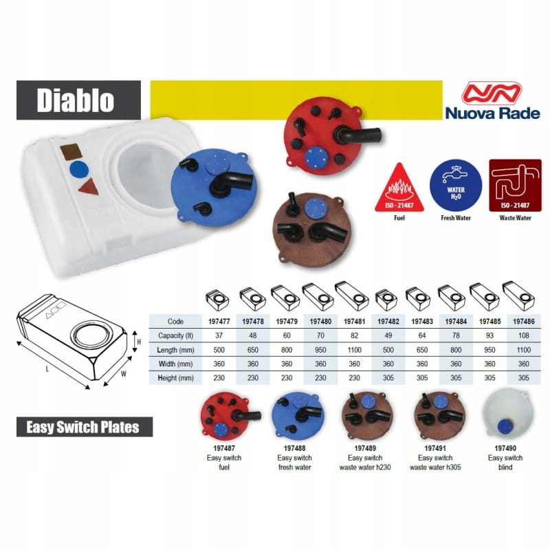 ZBIORNIK DIABLO 48L Marka Nuova rade