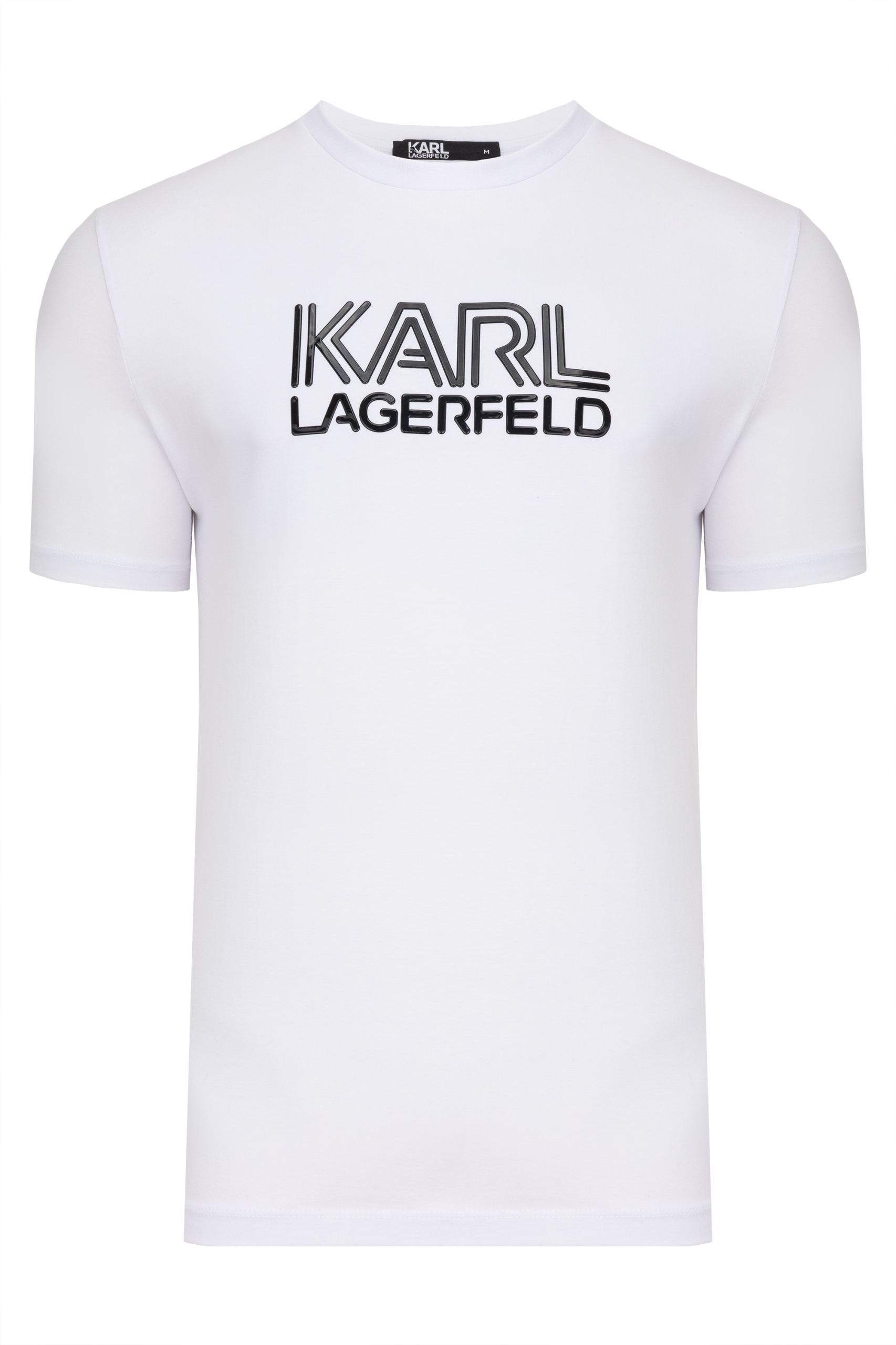 KARL LAGERFELD T-SHIRT KOSZULKA MĘSKA LOGO BIAŁA rozmiar 2XL