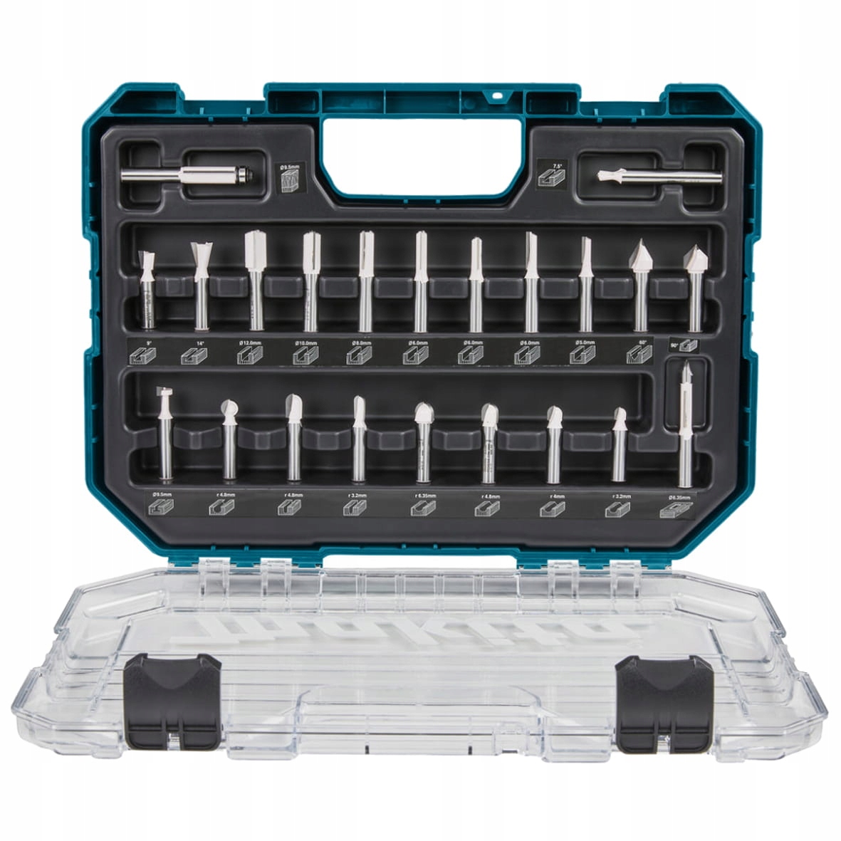 Makita D-74784 Sada fréz 8 mm 22ks