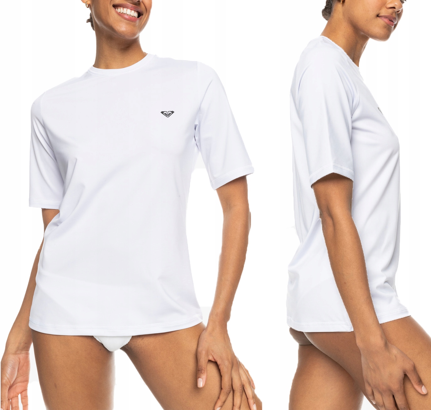 Roxy Damska Koszulka Do Pływania Na Basen Przeciwsłoneczna Uv Xs