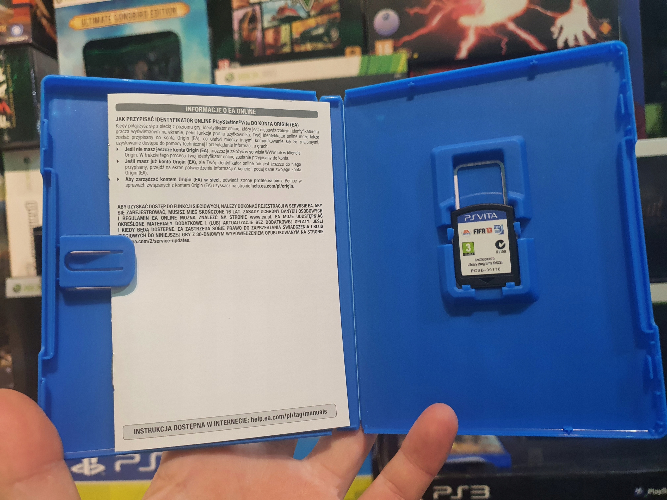 FIFA 13 PL OKŁADKA PSV PS VITA Tytuł FIFA 13