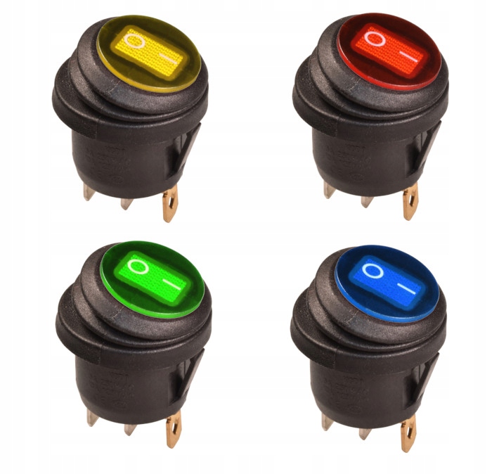 Przełącznik okrągły wodoszczelny KCD1 żółty Kod producenta 05257