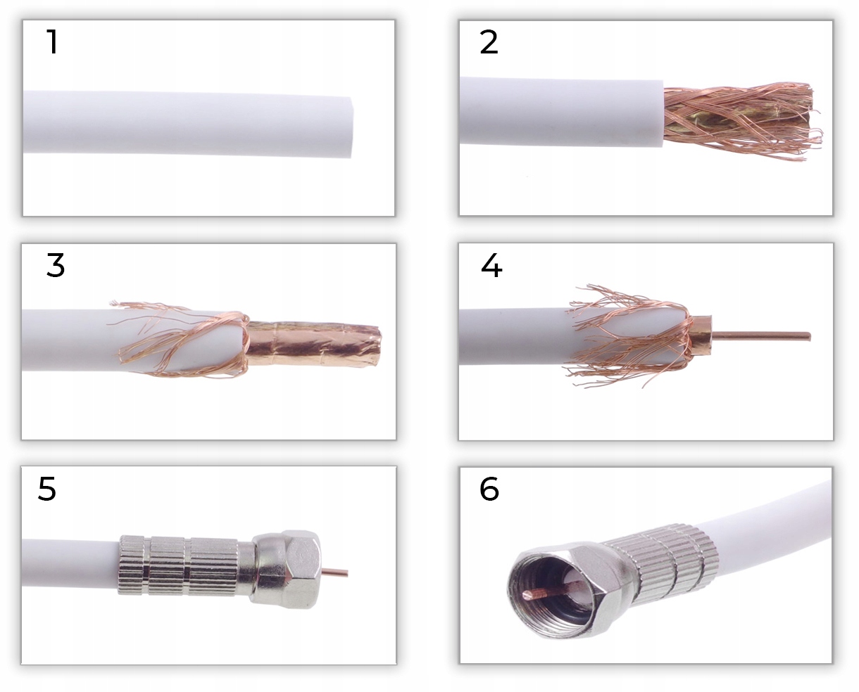 KABEL PRZEWÓD KONCENTRYCZNY LTE ANTENOWY 10M 4K HD Marka Libox