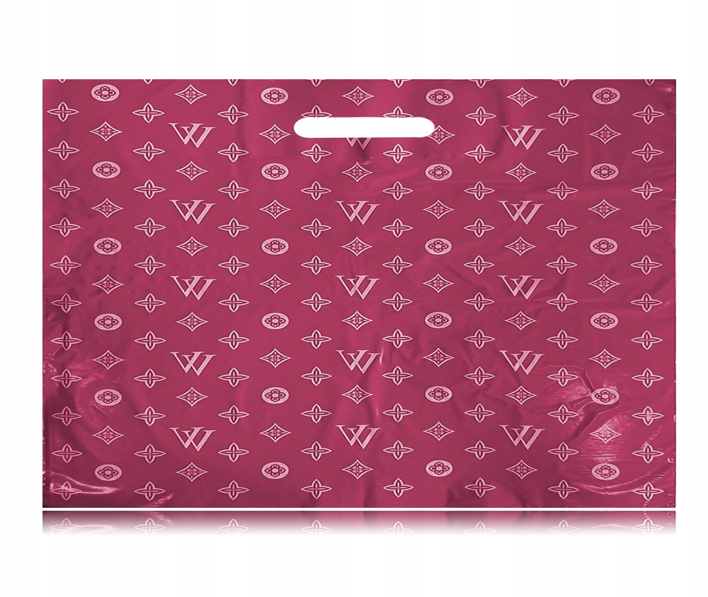 REKLAMÓWKI FOLIOWE VV TORBA MARKET RÓŻOWE 60x50