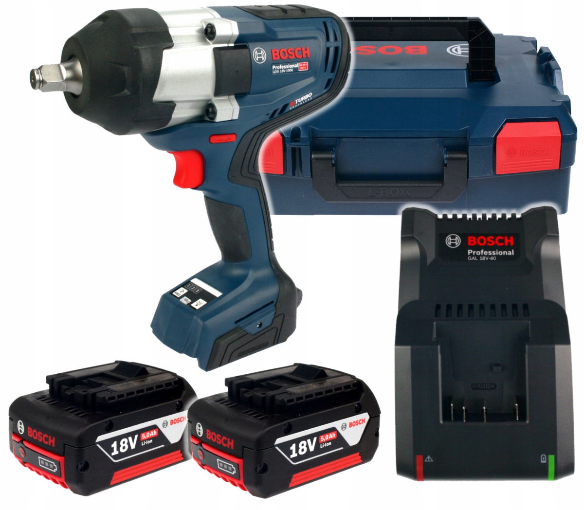 

Klucz Udarowy Gds 18V-1000 Bosch Biturbo 2x4,0Ah