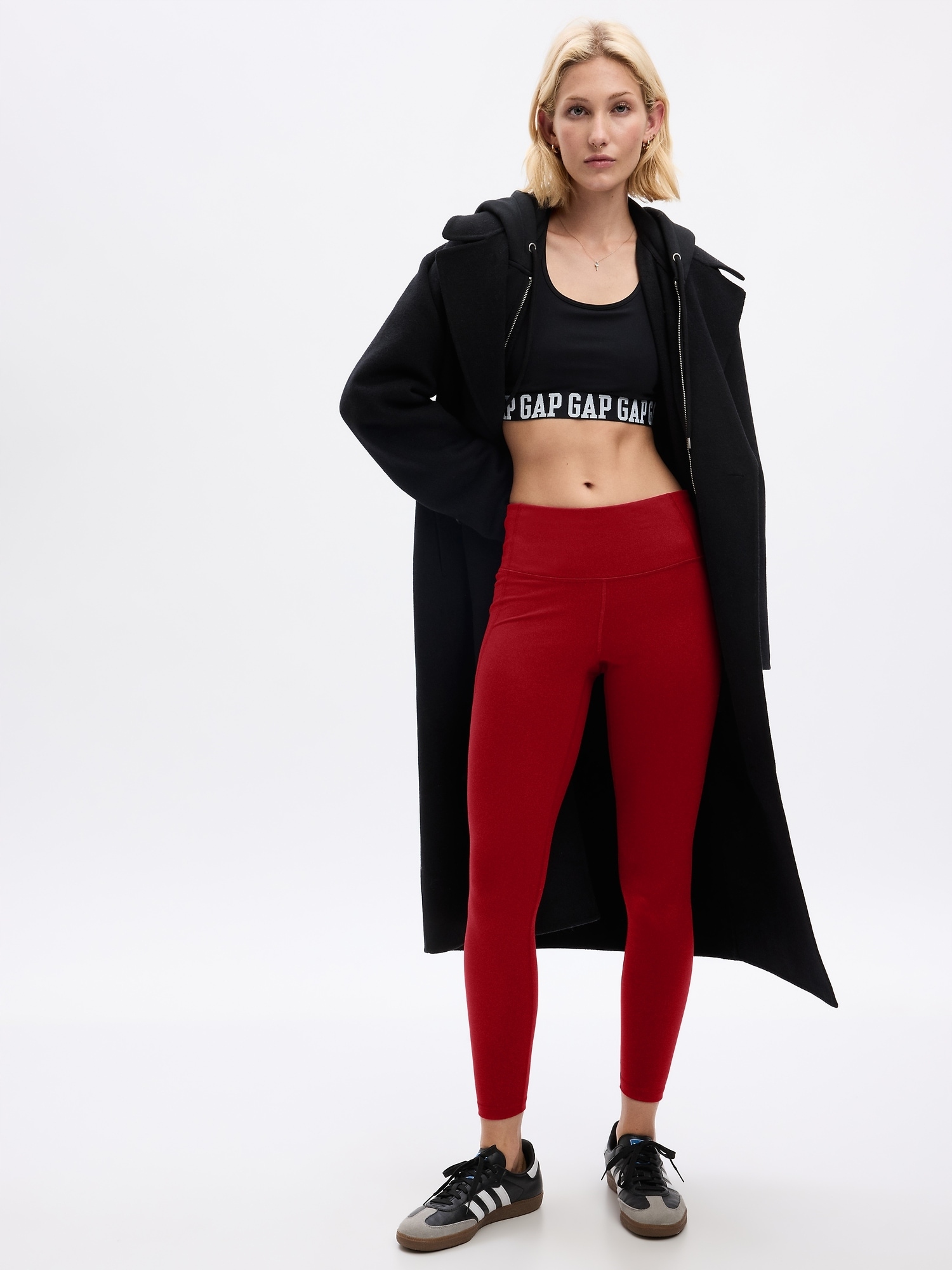 Gap Legíny GapFit high rise červená