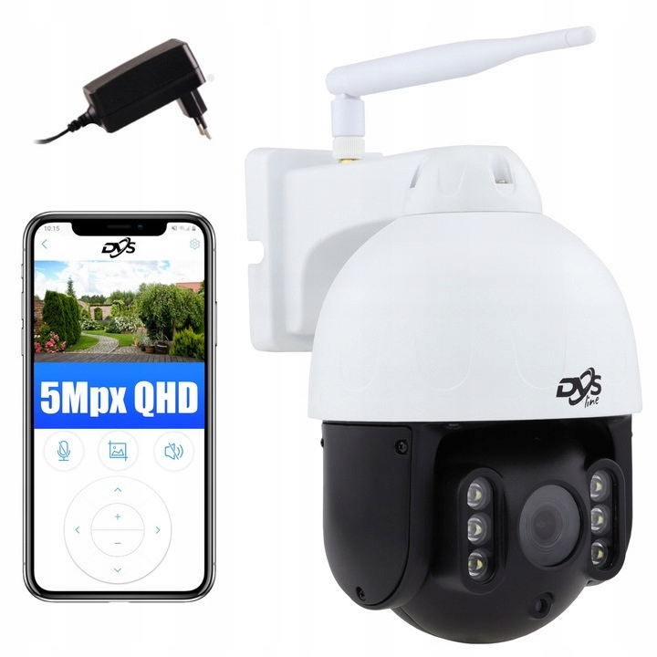 Bezdrôtová Otočná Kamera Ip 5 Mpx Vonkajšia