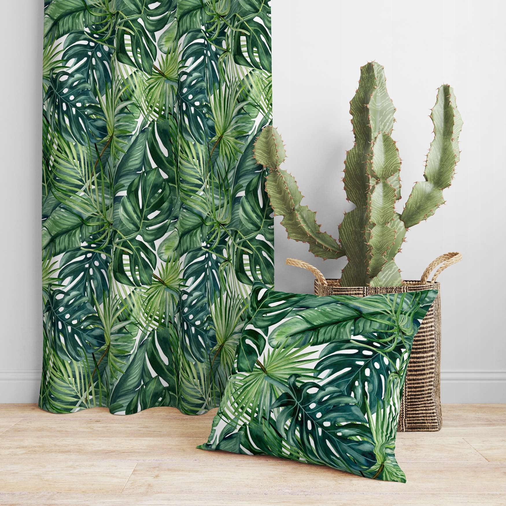 POSZEWKA NA PODUSZKĘ LIŚCIE MONSTERA 40x40 JASIEK 070 Kolor inny