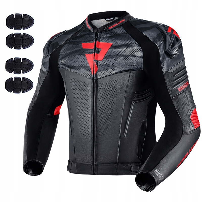 Pánska Motocyklová Bunda Z Kože Rebelhorn Vandal