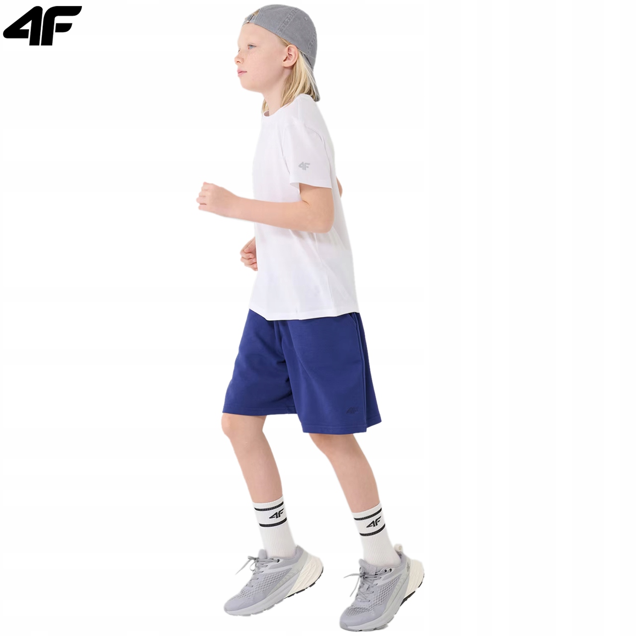 KRÓTKIE SPODENKI CHŁOPIĘCE 4F DRESOWE DZIECIĘCE SPORTOWE M627 BAWEŁNA 152 Kod producenta 4FJWSS25TSHOM627-36S-152