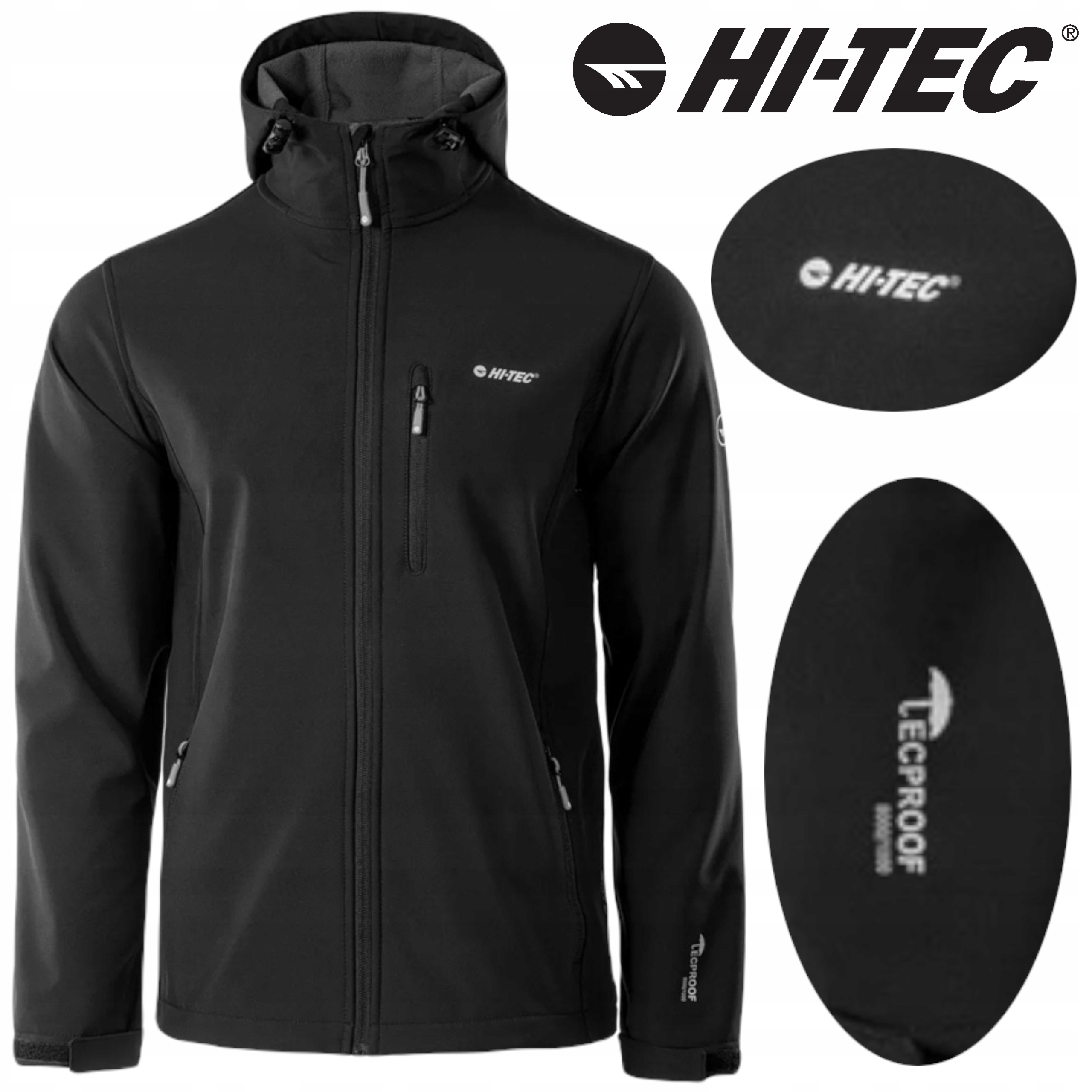 KURTKA SOFTSHELL MĘSKA HI-Tec CAEN WODOODPORNA Rozmiar L