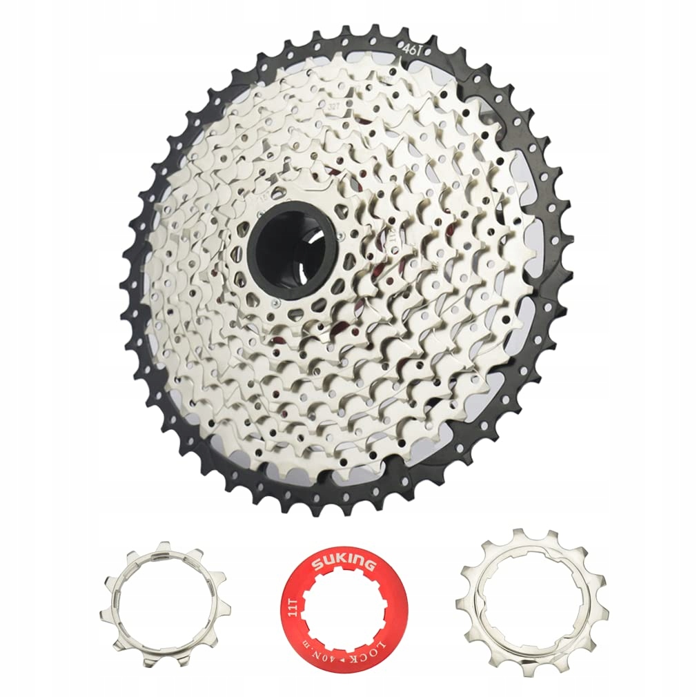 Cysky Ozubená kazeta 11 rychlostních stupňů, kompatibilní s Shimano Sram Sunrace