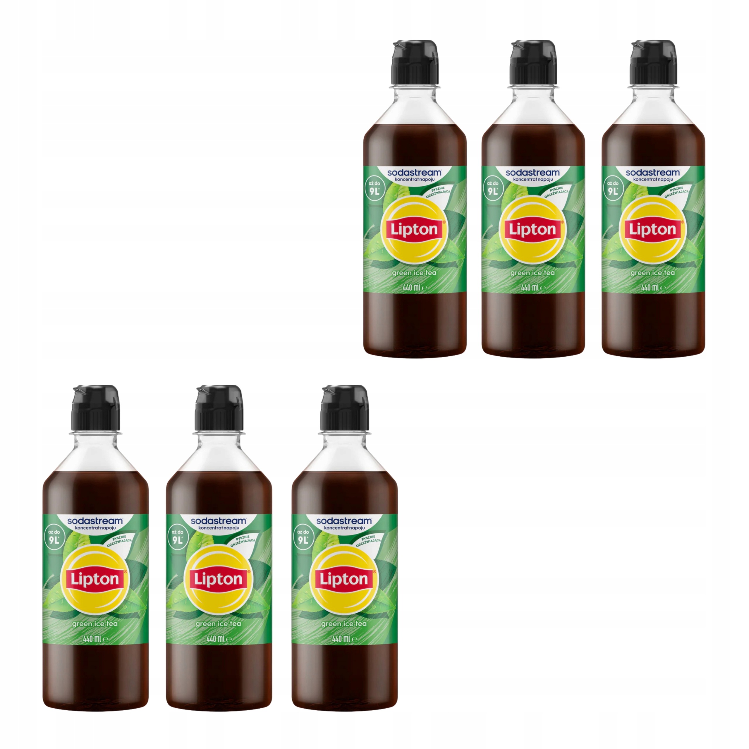 6 x sirup do výrobníku sody Sodastream Lipton Green IceTea
