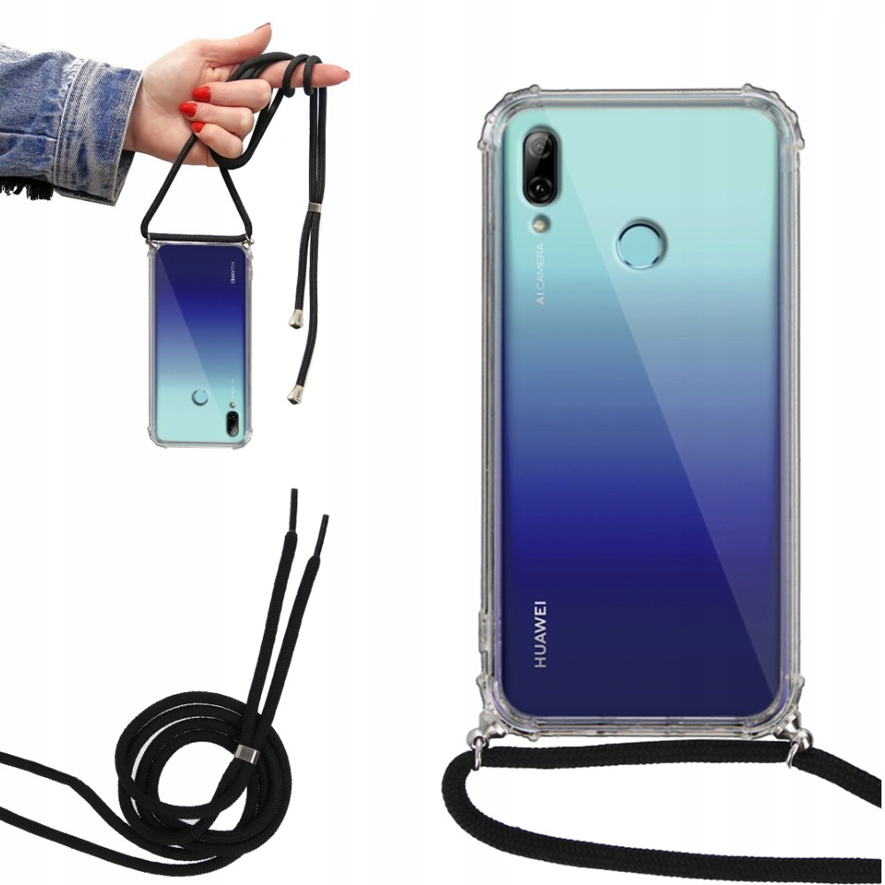 

Etui Crossbody do Huawei P Smart 2019 Czarny Smycz