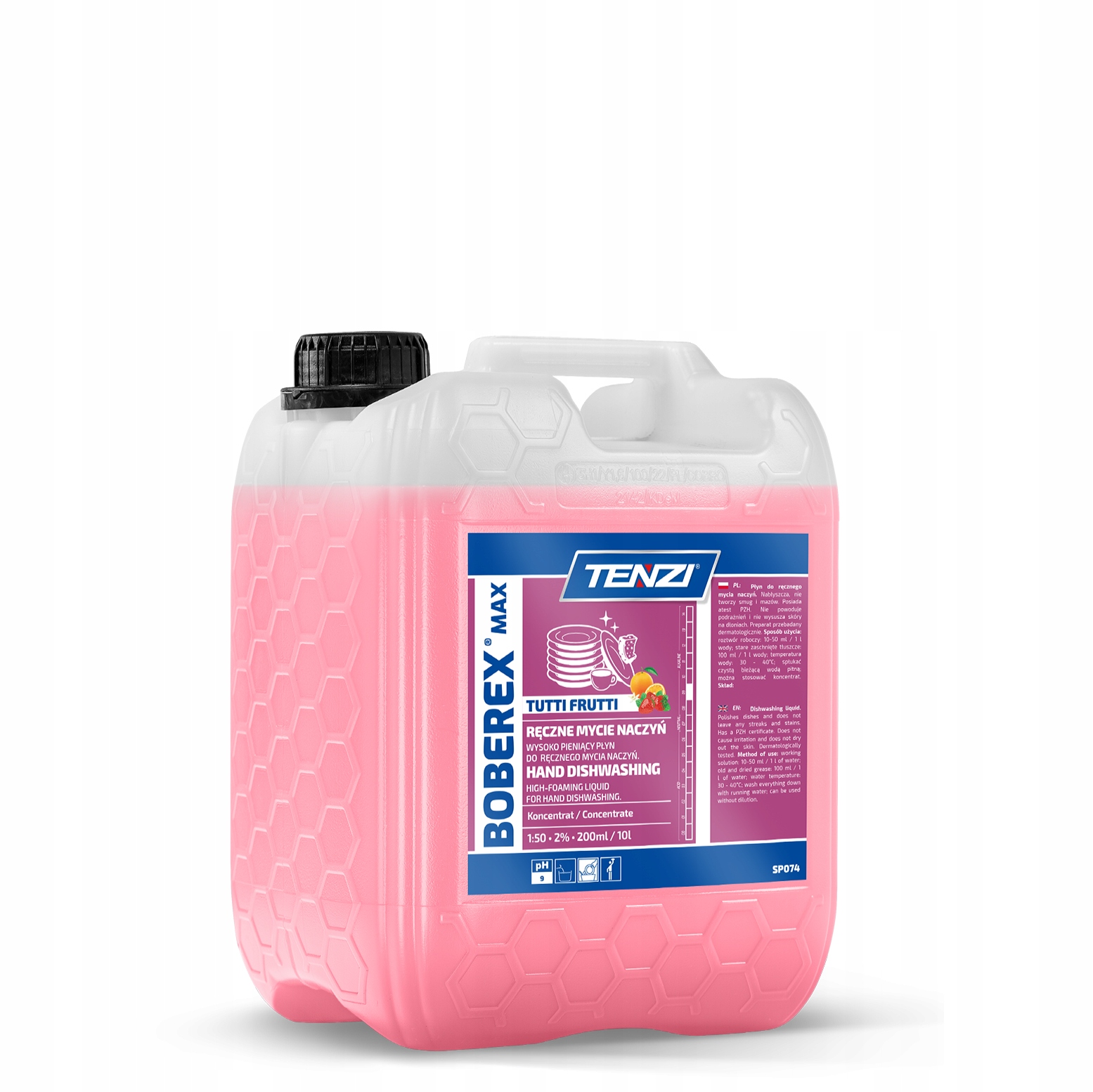 Účinný Koncentrát Na Nádobí Boberex Tutti Frutti 5 L, Bez Šmouh A Alergenů