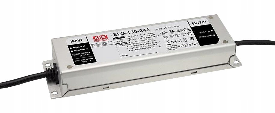 Jednovýstupový Led napájecí zdroj 12V 10A, stmívání Dali, Pfc, IP67, Mean Well