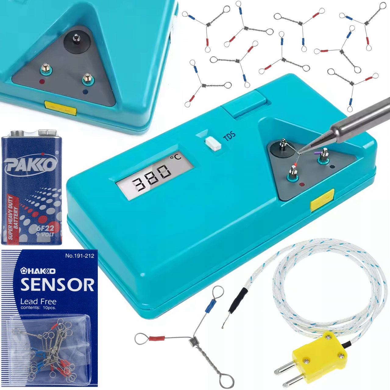 Měřič Teploty Hrotů HB-191A T12 C210 C245 C115 900 M LCD Termočlánek