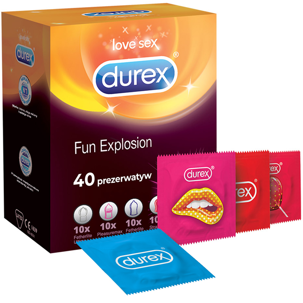 

Durex Fun explosion zestaw prezerwatyw mix 40szt