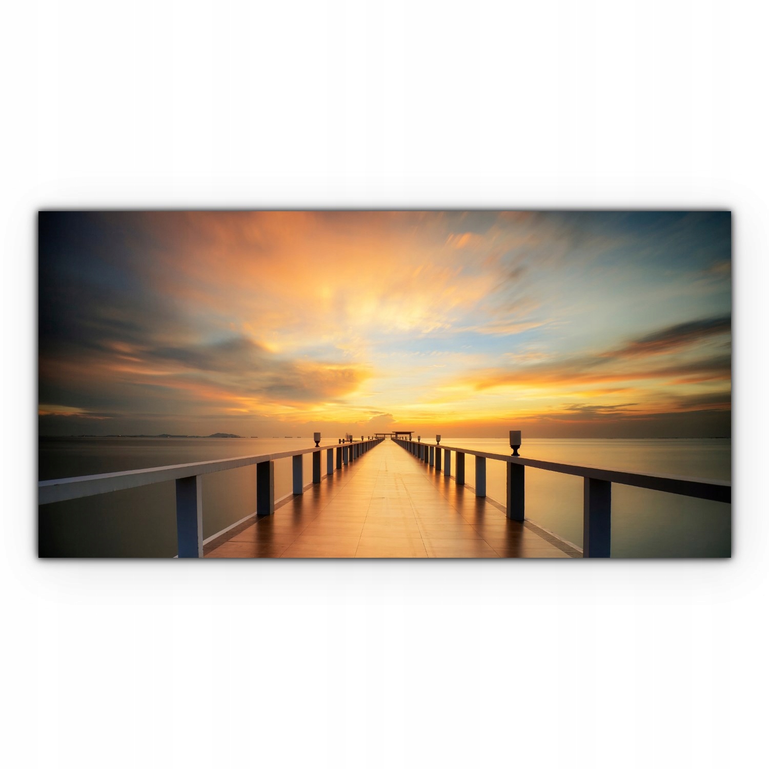 

Foto-obraz canvas 140x70 Most Port Wschód Słońca