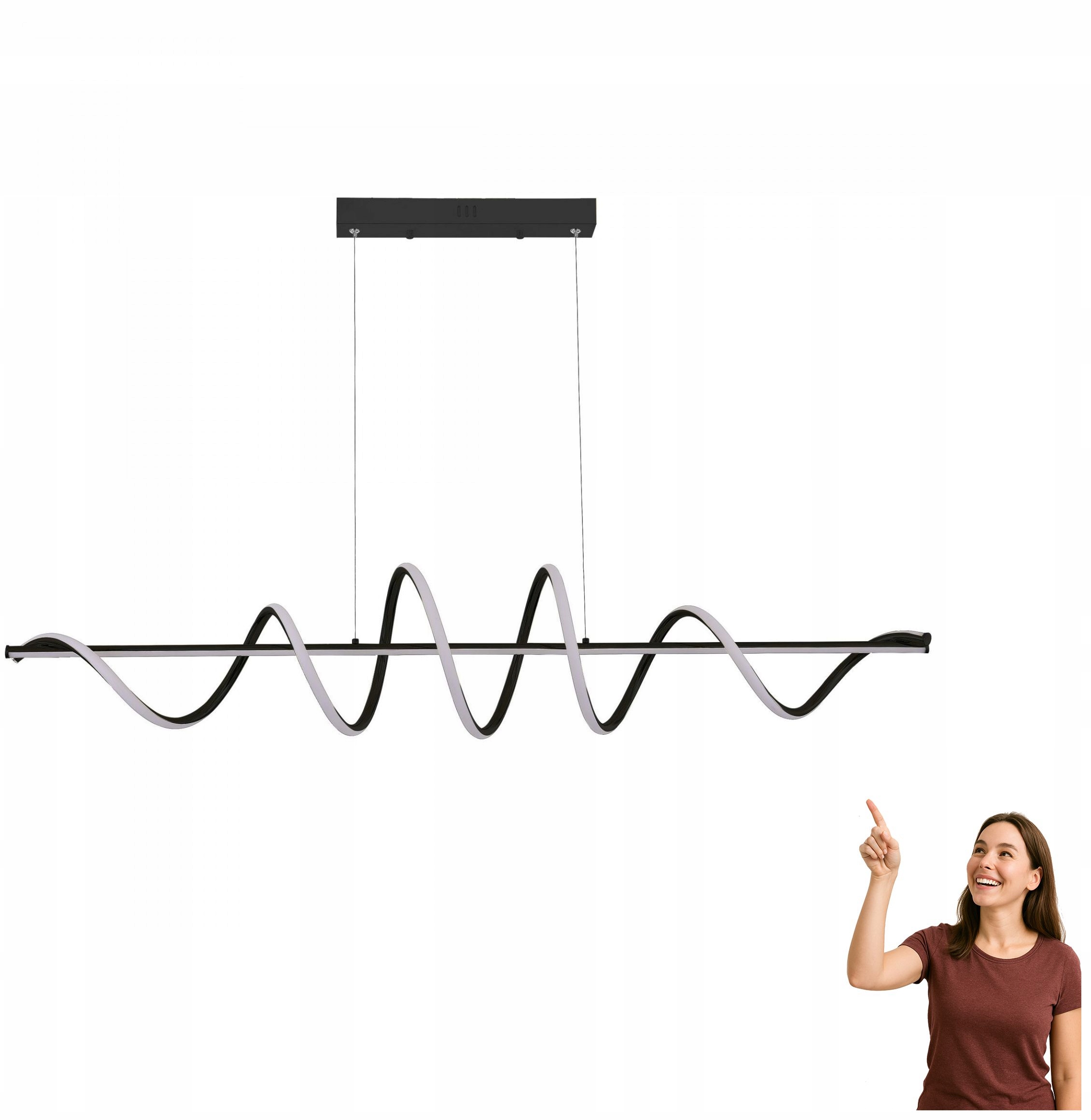 Závěsná Led lampa 60W Esero MS902-BK Zuma Line