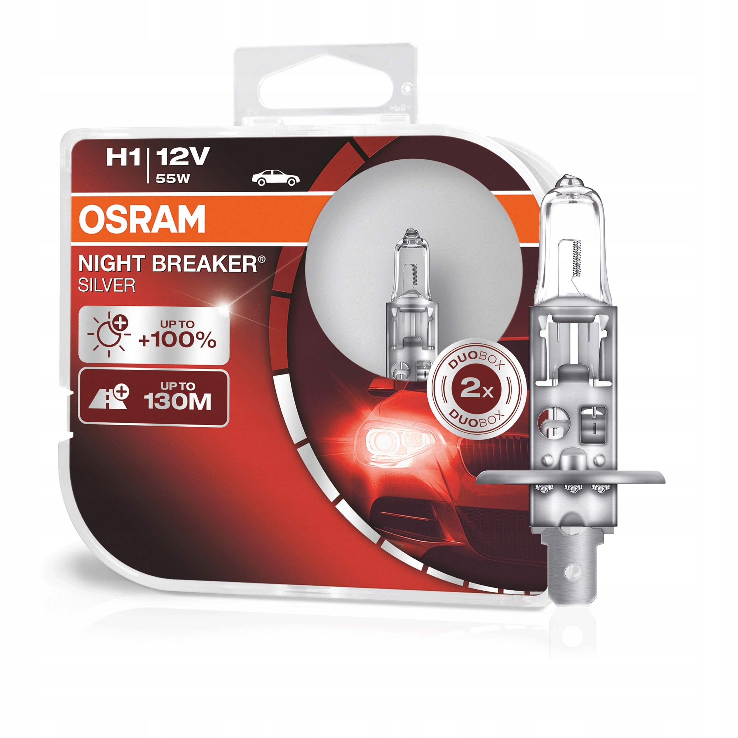 

Osram Żarówki H1 Night Breaker Silver+100% 2 szt.