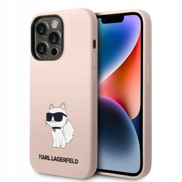Pouzdro Pro Iphone 14 Pro Karl Lagerfeld Choupeette Hardcase Růžové