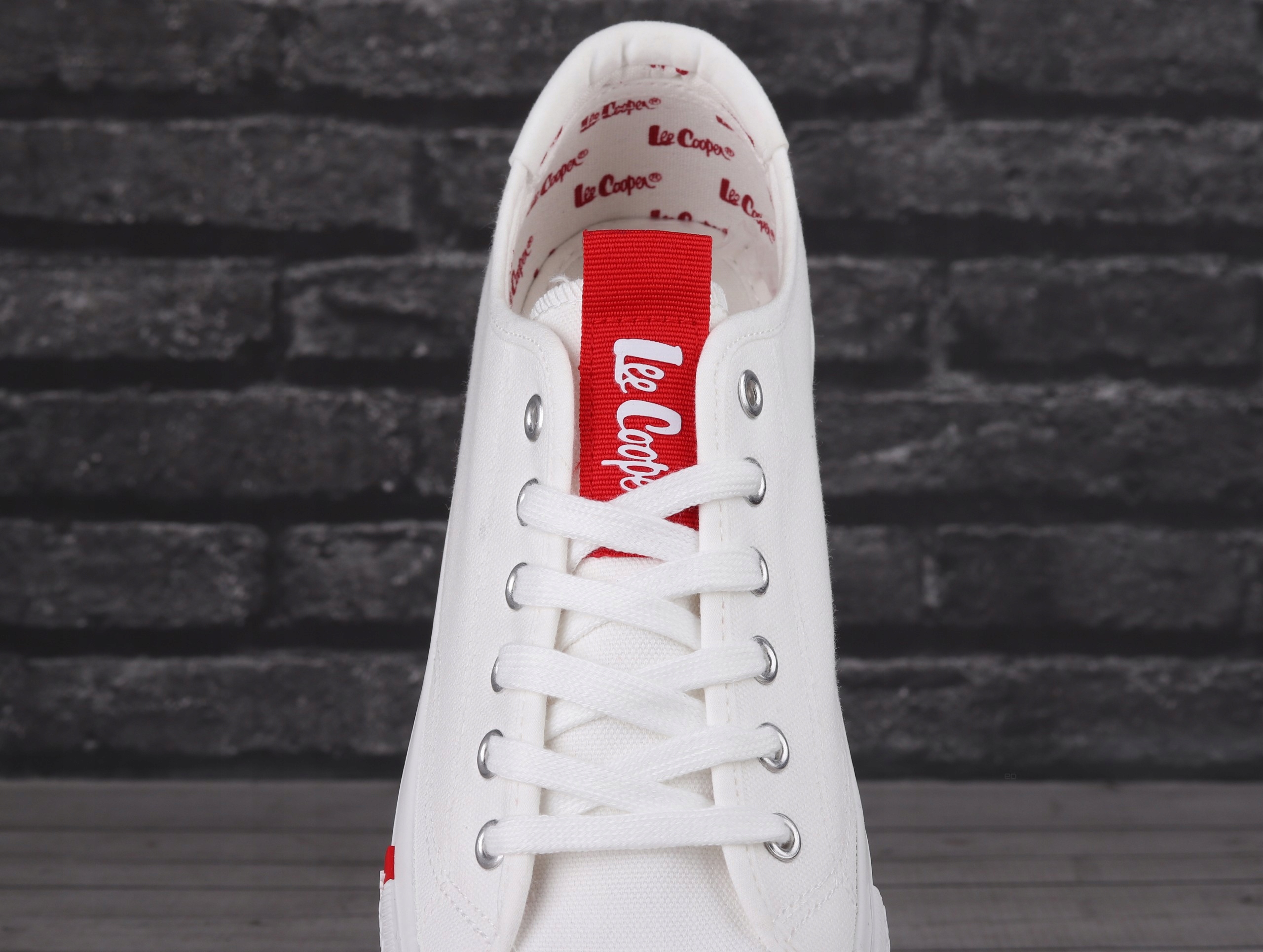 Buty, trampki męskie Lee Cooper White Model TENISÓWKI SPORTOWE