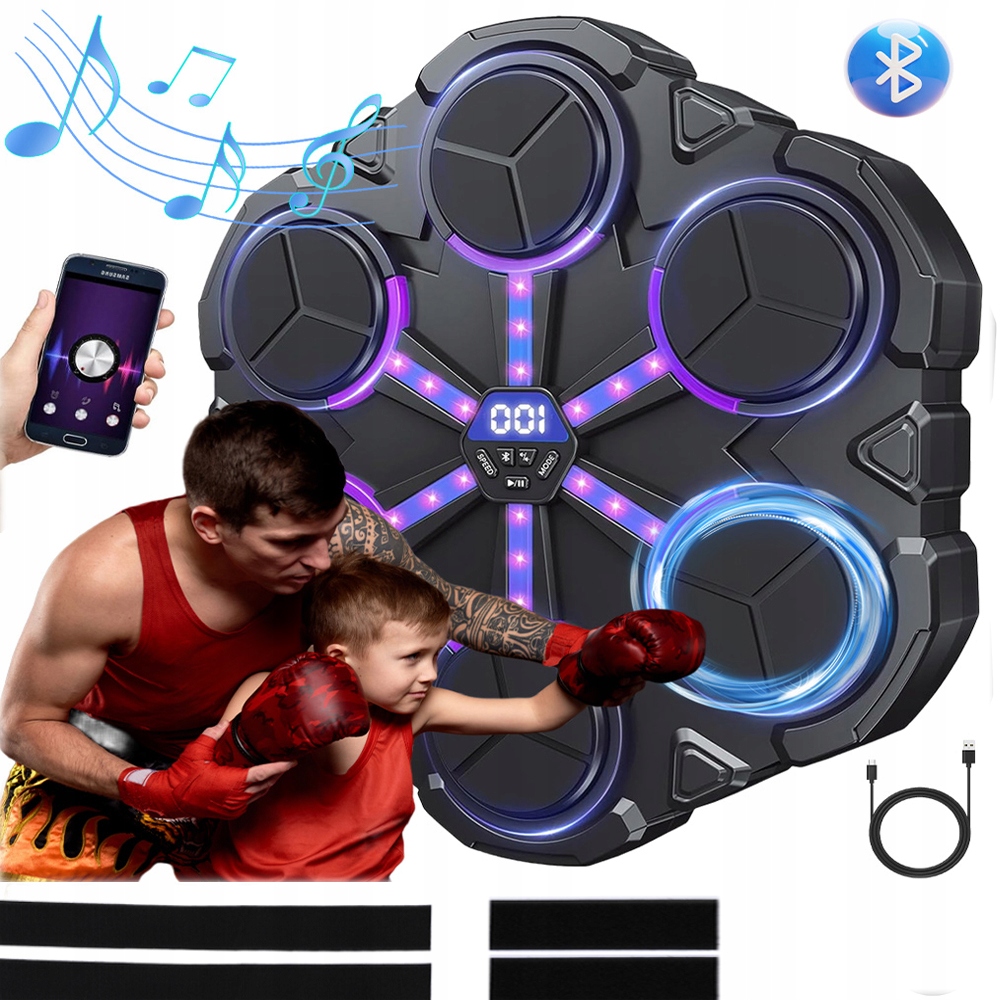 Inteligentní Hudební Boxovací Stroj V Tréninkové Led Boxovací Stěně Bluetooth