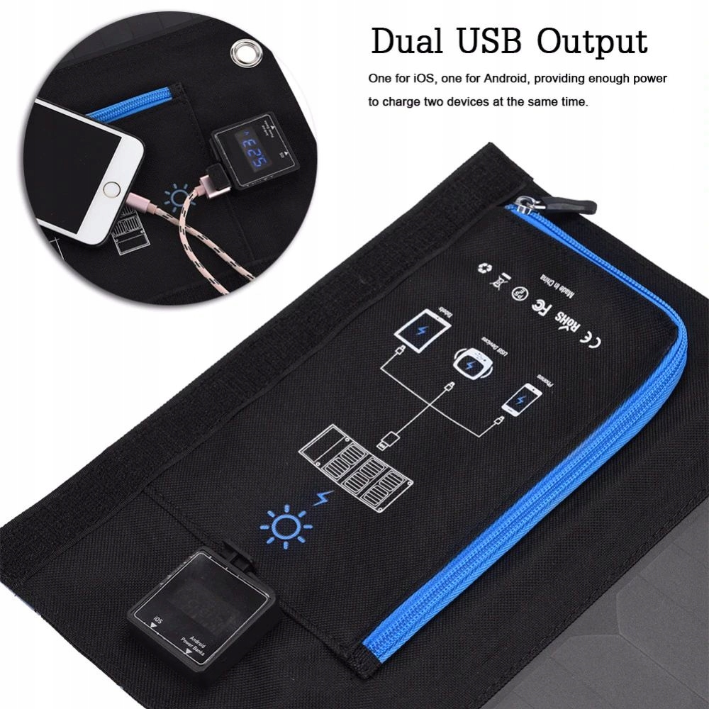 Ładowarka słoneczna telefonu panel słoneczny 15W Marka inna