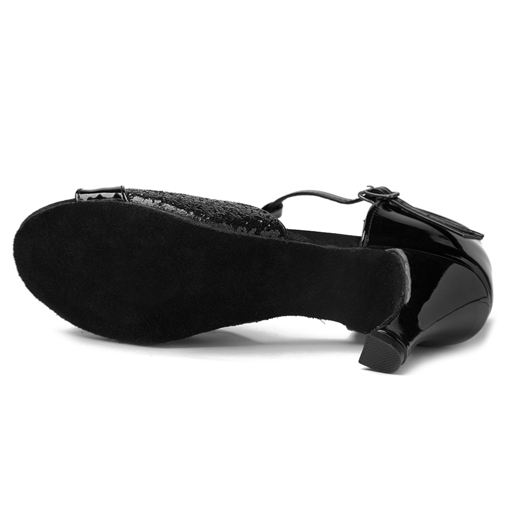 BUTY DO TAŃCA TANECZNE LATINO SALSA 7cm - CZARNE Rozmiar 36