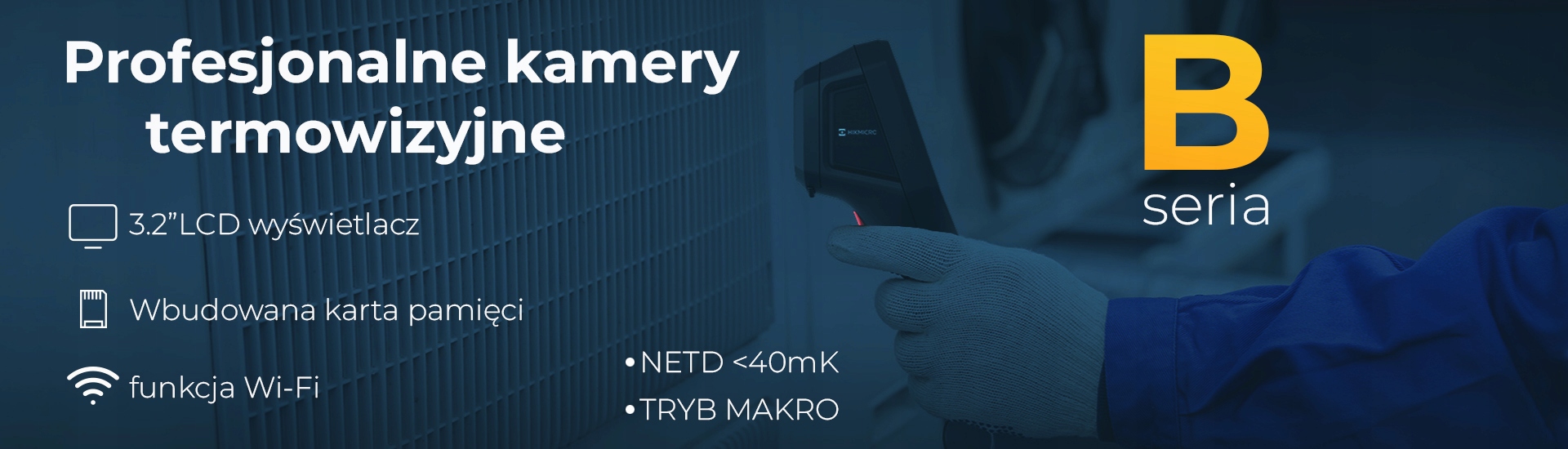 Ręczna Kamera Termowizyjna Przemysłowa termowizor HIKMICRO B1L Marka Hikvision