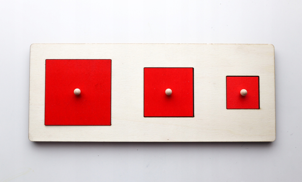

Puzzle drewniane kwadrat układanka Montessori