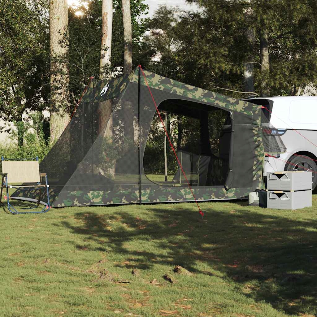Fionshop 263121355 Stan do auta pro 2 osoby Camouflage nepromokavý