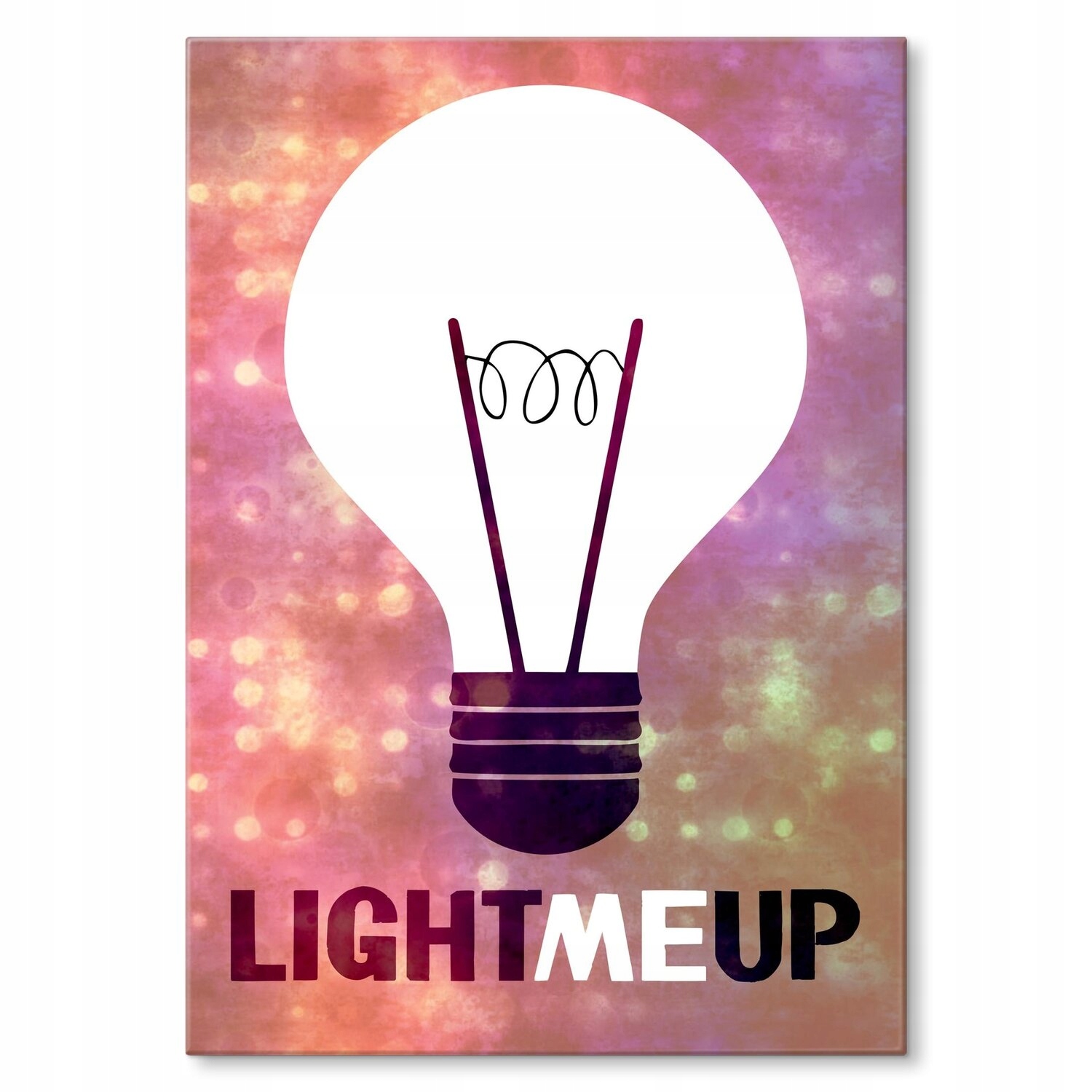 Kovový plakát Light me up Dárek 30 x 42 cm