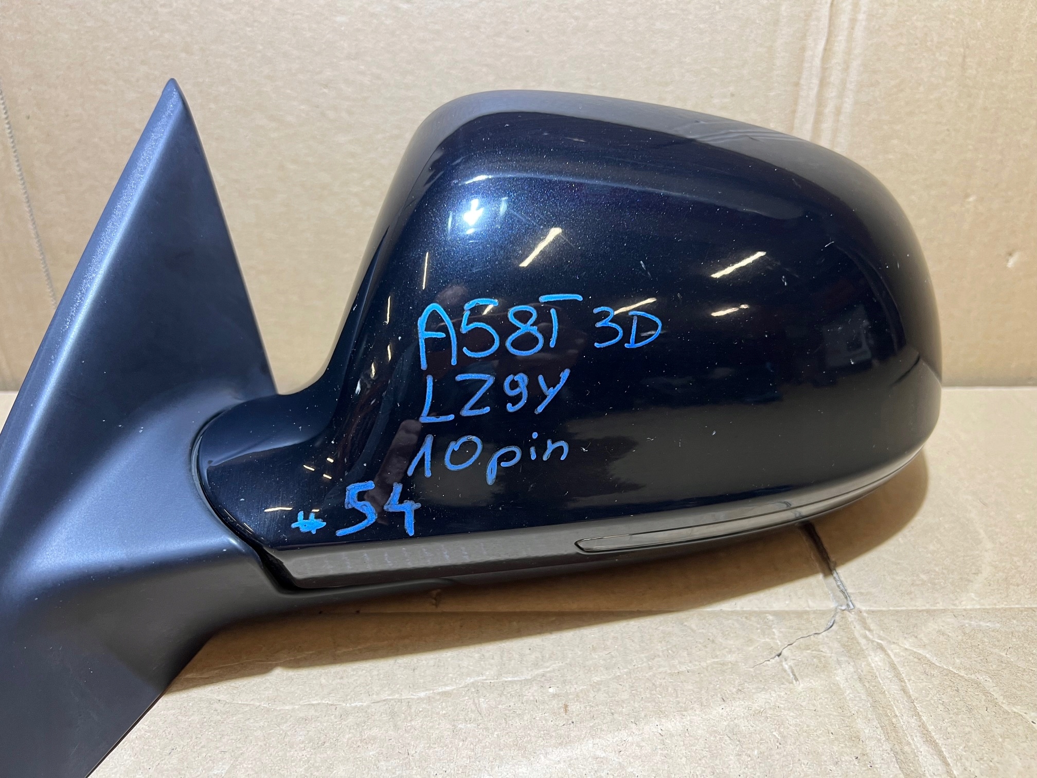 AUDI A5 8T COUPE LZ9Y mirror left 10 PIN