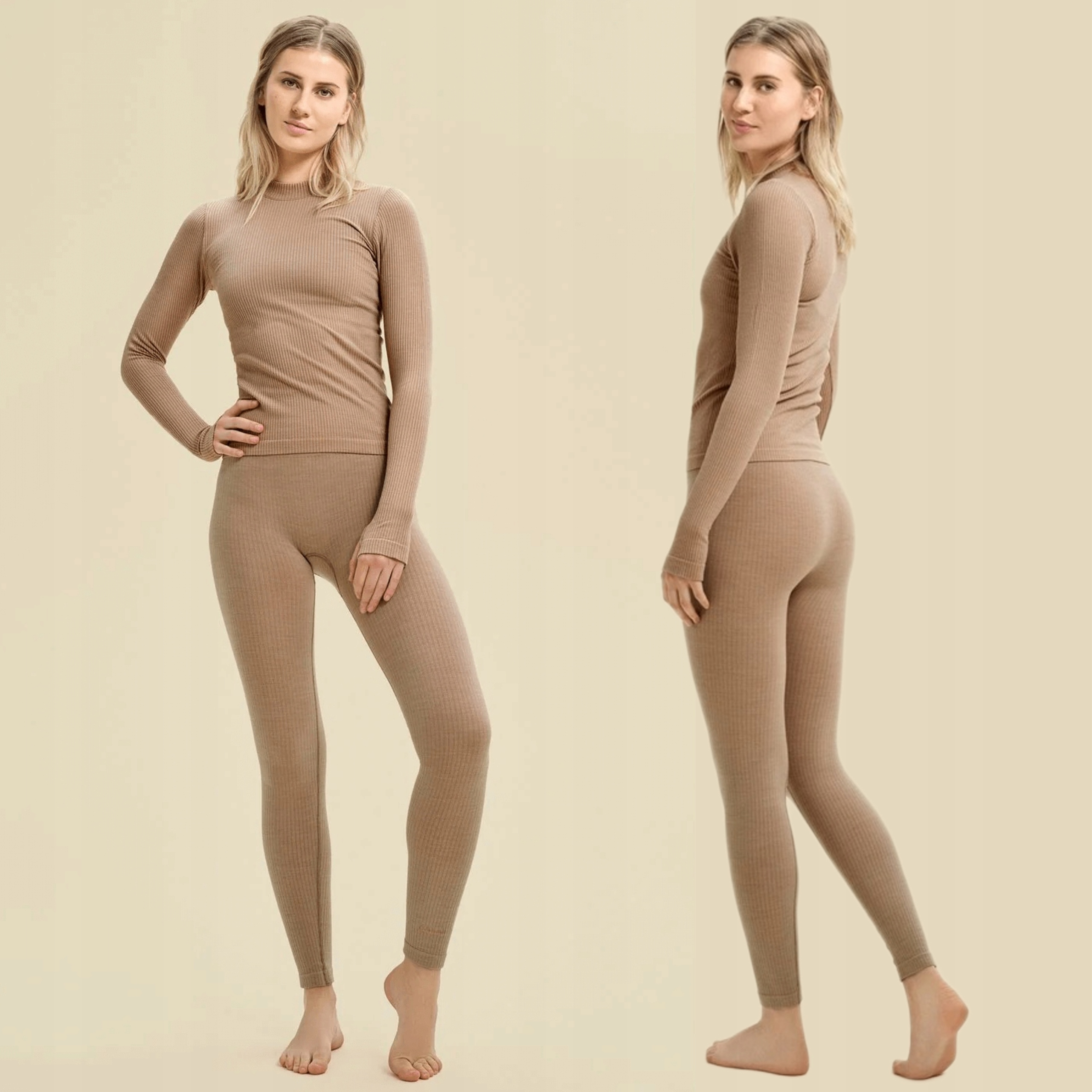 Legíny Casall Wool Rib Tights vel. M – Ekologické a pohodlné fitness jóga