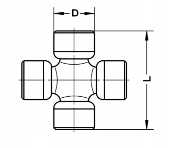 KRZYŻAK WAŁU 19.03 X 55.3 DACIA DUSTER Producent części Euro Driveshafts