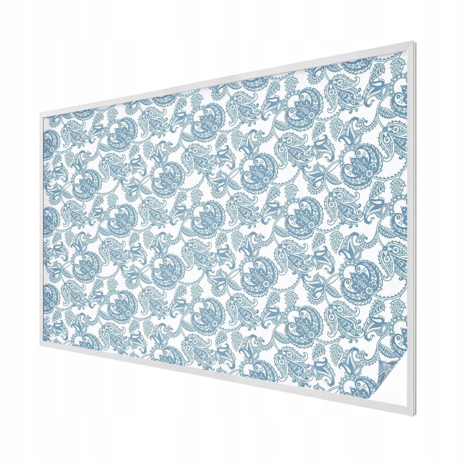 Fólie Dekorace okenního skla s motivem vitráže Modré ornamenty 200x146