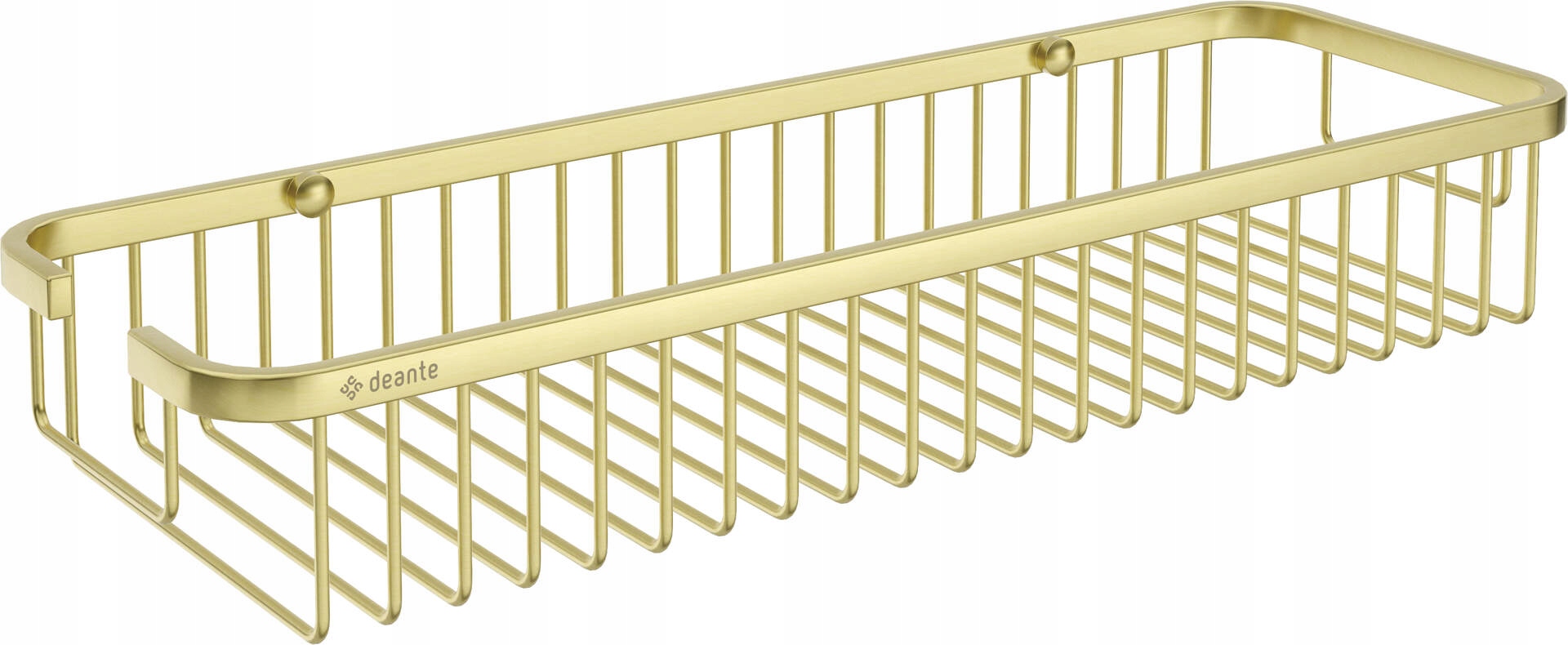 Sprchový košík nerezová ocel, kartáčované zlato 40 cm, montáž součástí balení