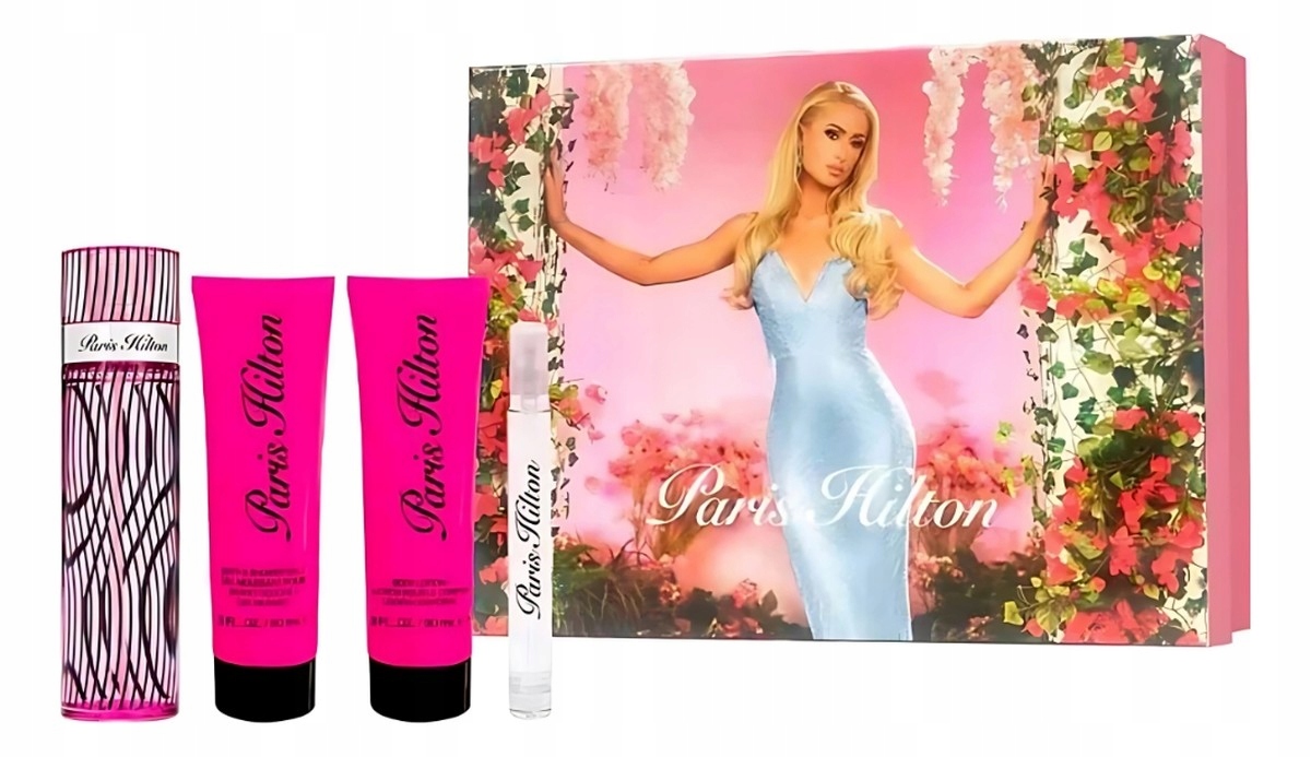 Paris Hilton sada Edp sprej 100 ml balzám 90 ml gel 90 ml Edp 10 ml