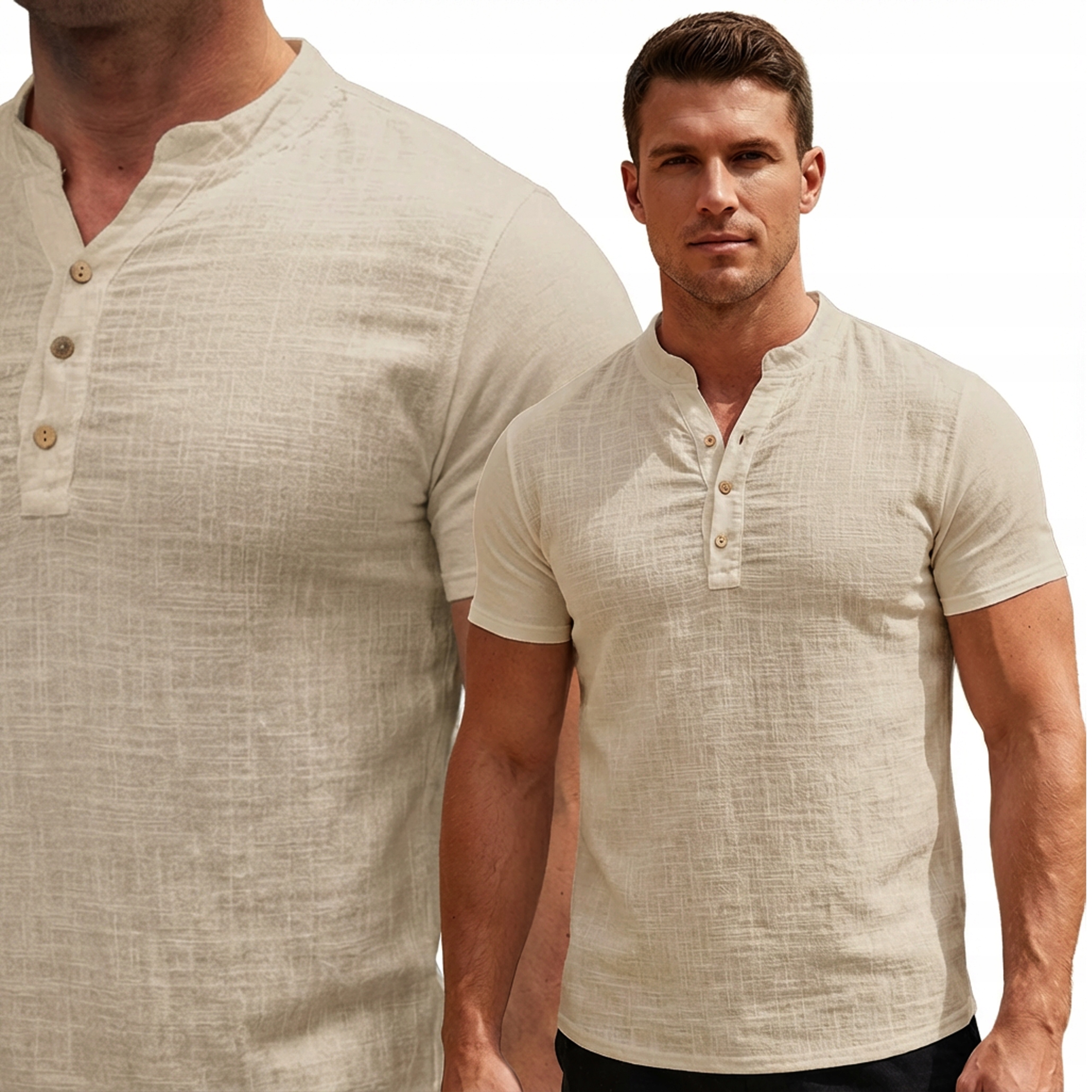 Pánská bavlněná košile Casual Prodyšná Fr Paris