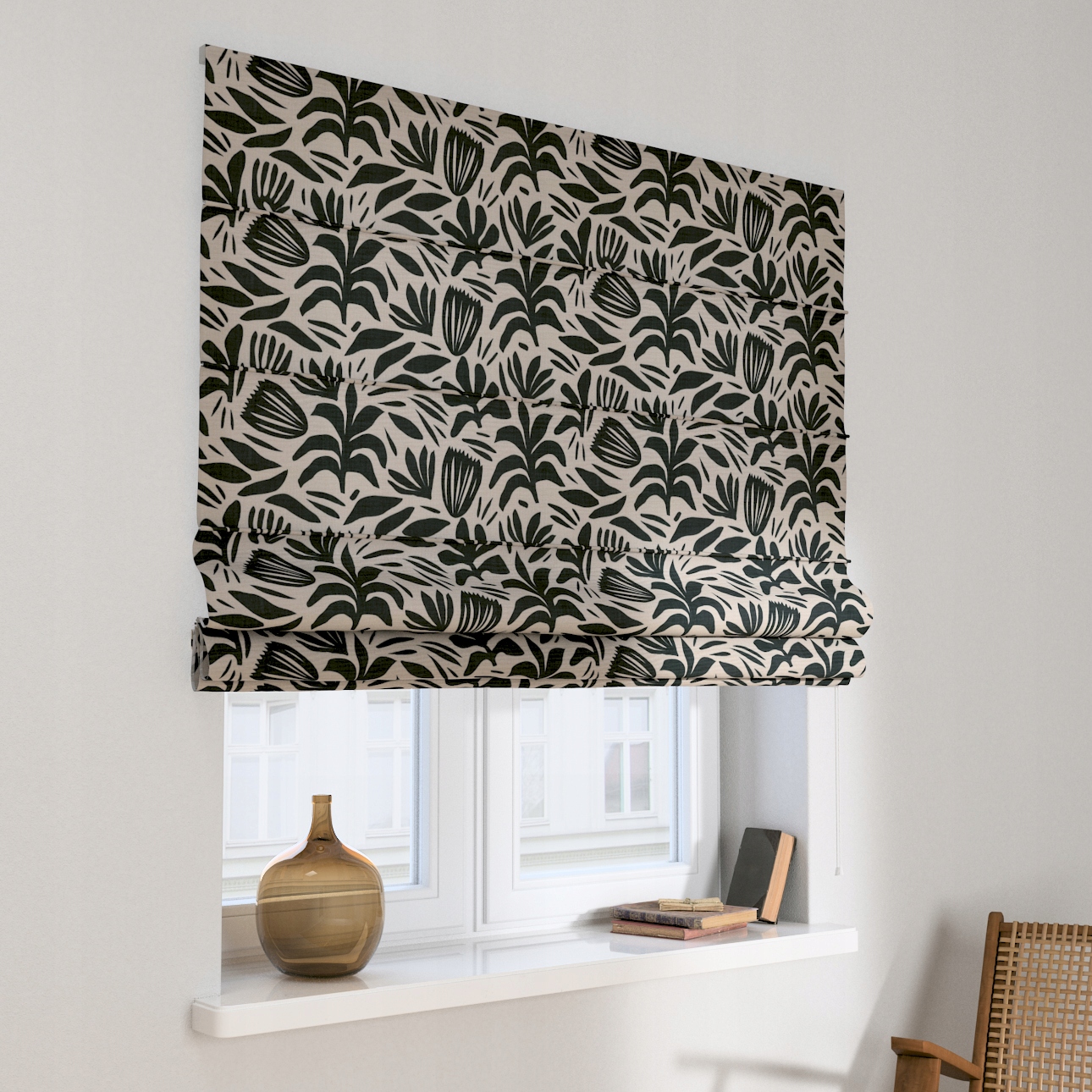 Hotová římská roleta Capri 80x160 cm černá