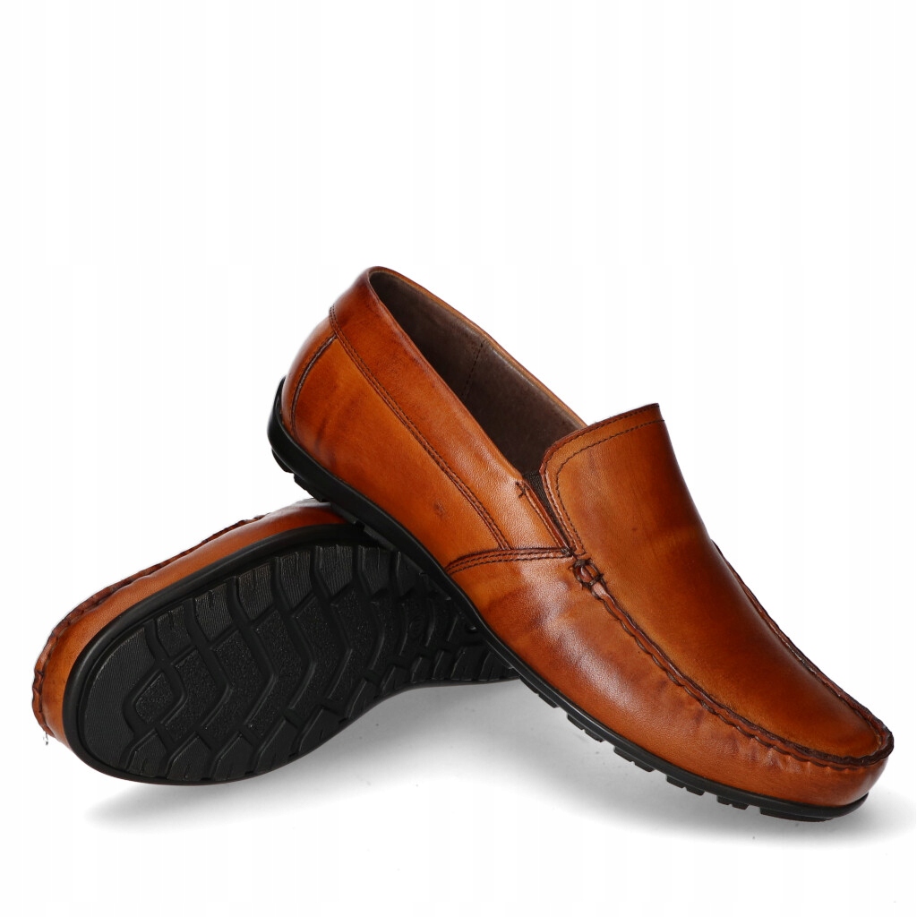 Pan Pánské Mokasíny 1420 Hnědé vel. 41 Kožené Polobotky Lico Dárek