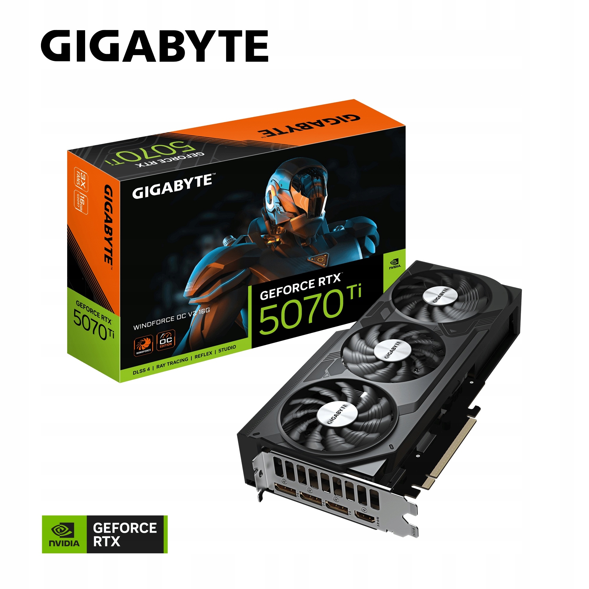 Gigabyte GeForce Rtx 5070 Ti Windforce V2/OC/16GB/GDDR7