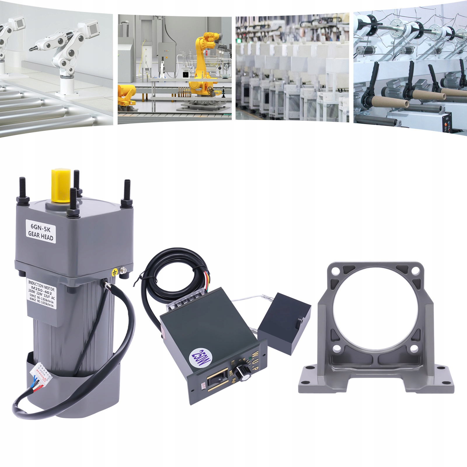 250W 5K REGULACJA PRĘDKOŚCI SILNIKA+WSPORNIK 220V Kod producenta 6976083602001