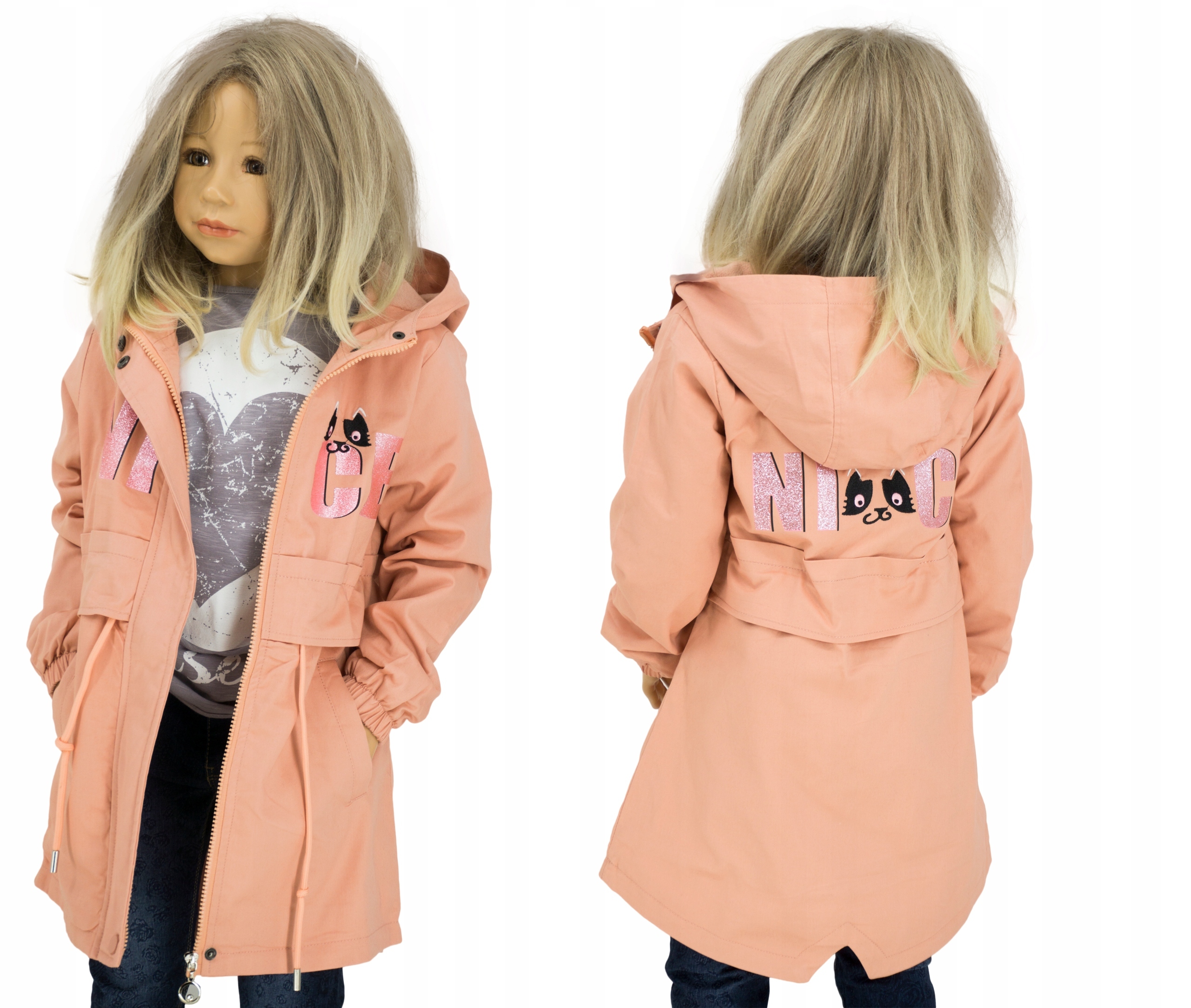 

X043 Bawełniana kurtka parka wiosna jesień 152