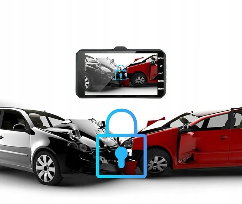 KAMERA SAMOCHODOWA PRZÓD TYŁ COFANIA MENU POLSKIE Zasilanie gniazdo zapalniczki samochodowej