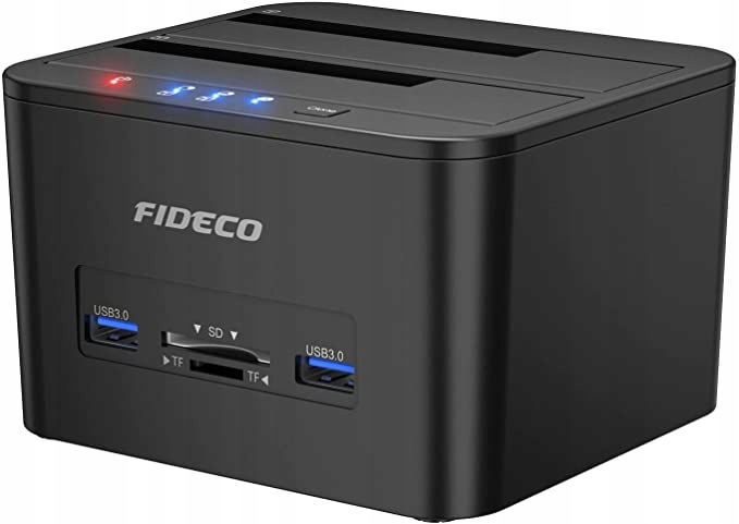 

Stacja Dokująca Dysków Hdd Ssd 2x Usb Czytnik Kart