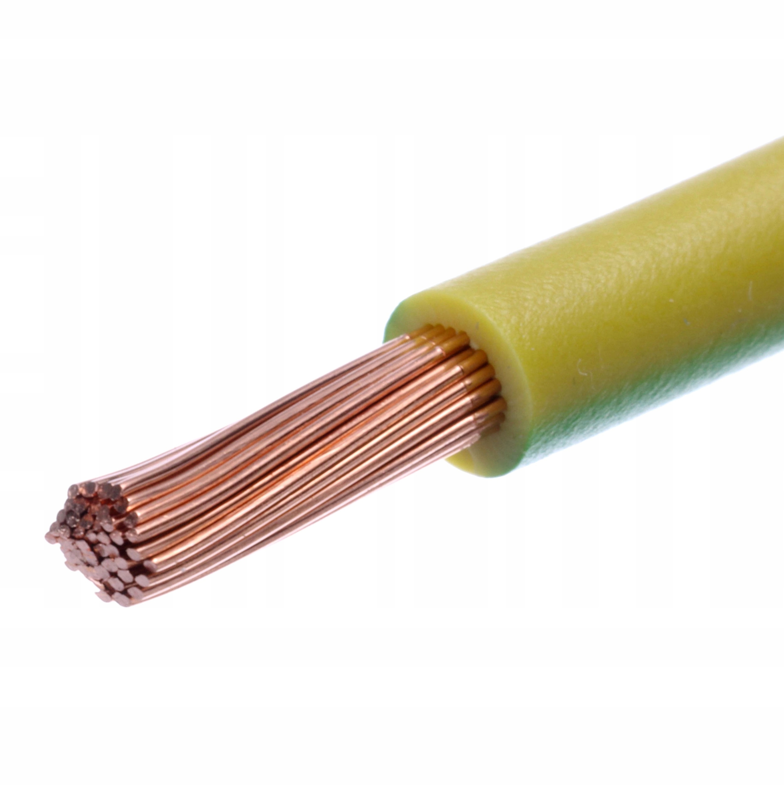 

Kabel 1mm przewód linka LgY 1x1 zielono żółty